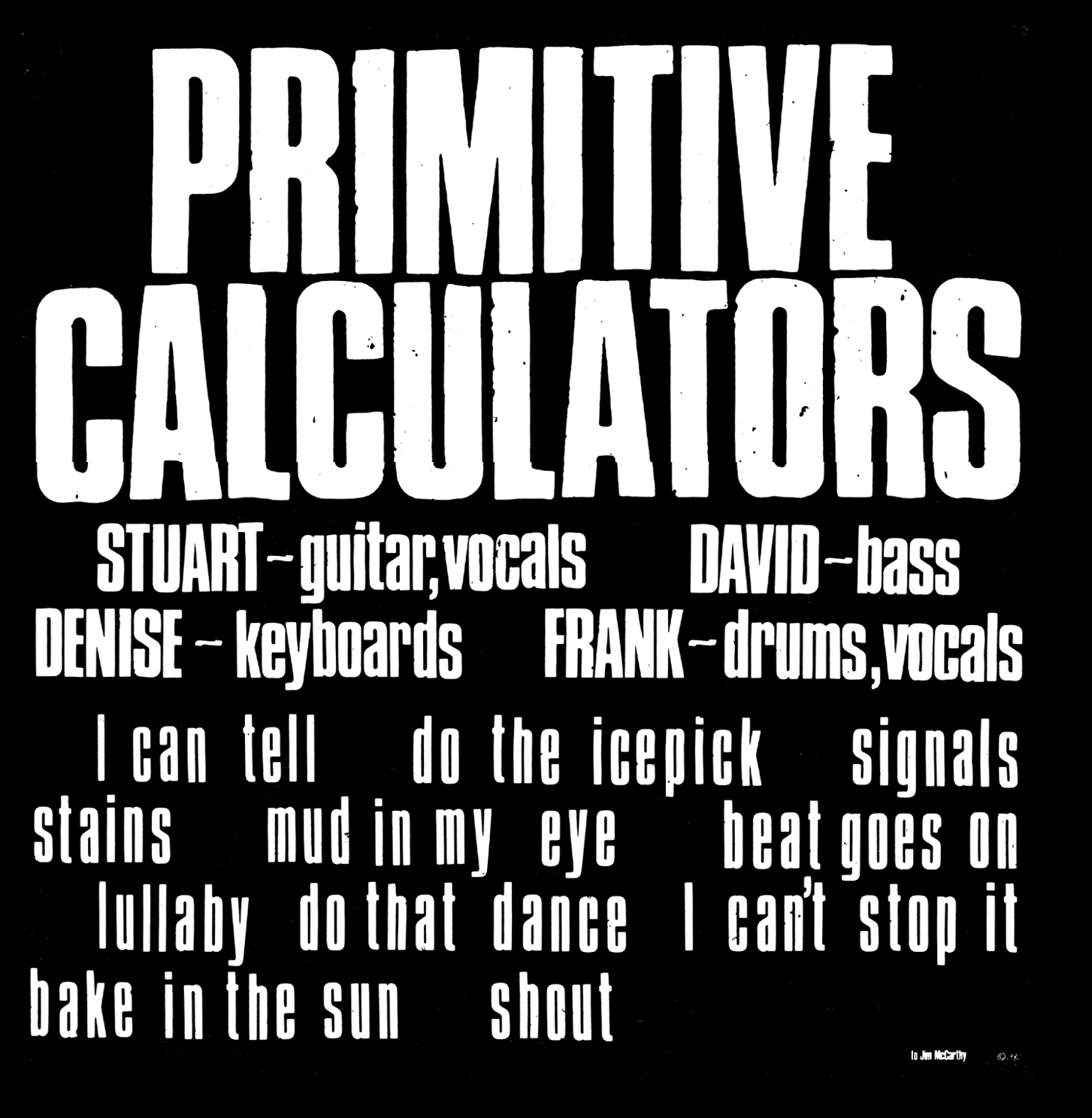 Primitive Calculators